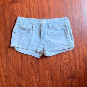 Women's light wash shorts